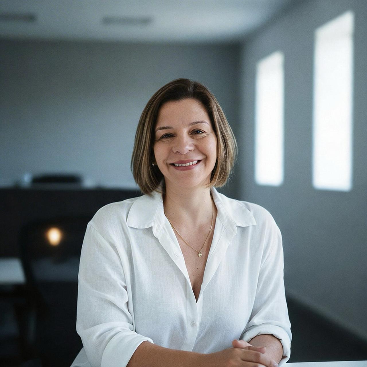 Fabiana Kassardjian em seu consultório
